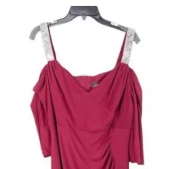 R & M Richards Long Formal Mother of the Bride Dress 5659W - Picture 1 of 7